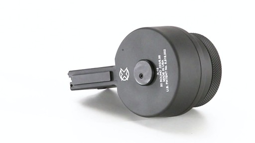 X-Products X-15 M16/AR-15 .223 Remington/5.65 NATO Drum Magazine 50 Rounds 360 View - image 2 from the video